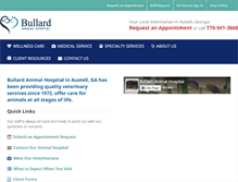 Tablet Screenshot of bullardanimalhospital.com